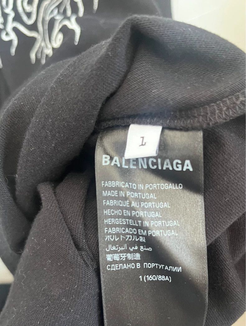 Balenciaga Balenciaga Classic Black and White Classic Letter Print T Size US S / EU 44-46 / 1 - 7 Thumbnail