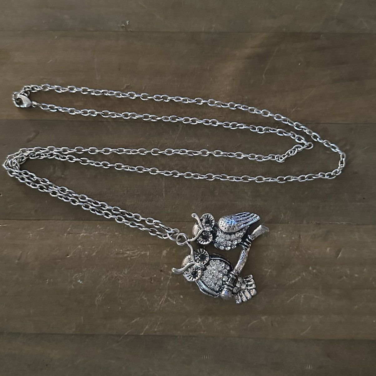 Other Perching rhinestone owls pendant necklace Size ONE SIZE - 3 Thumbnail