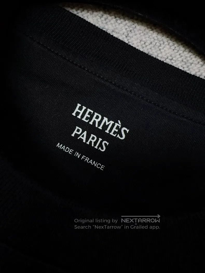 Hermes Hermes Black Collar Printed Pattern Short-Sleeve Size XS / US 0-2 / IT 36-38 - 5 Thumbnail