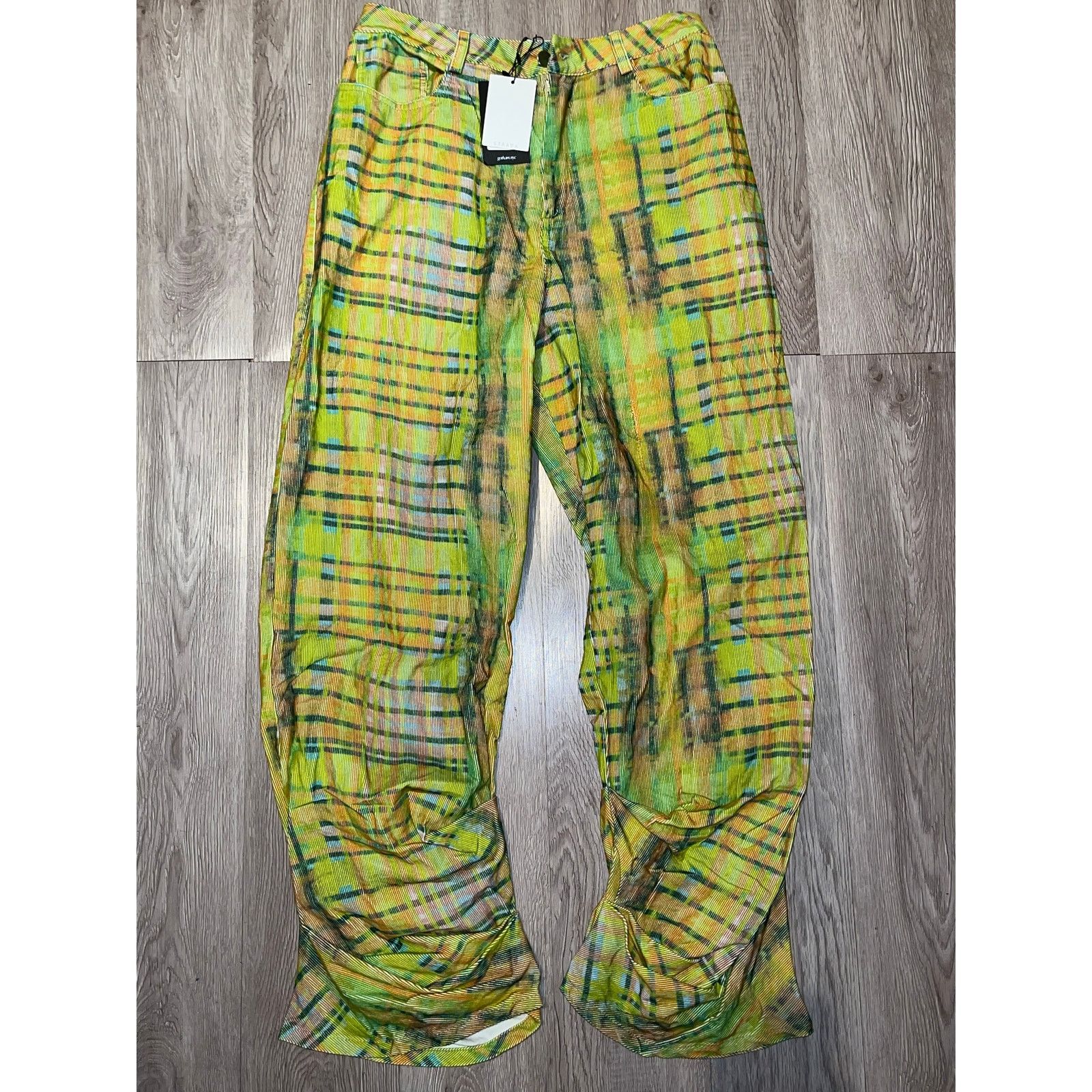 Collina Strada Collina Strada -Dante graphic print trousers / L / Lime /NWT Size 30" / US 8 / IT 44 - 2 Thumbnail