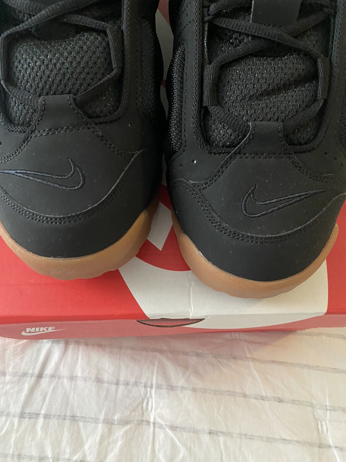Nike Nike Air More Uptempo Low Black Sz13 Brand New Size US 13 / EU 46 - 4 Thumbnail