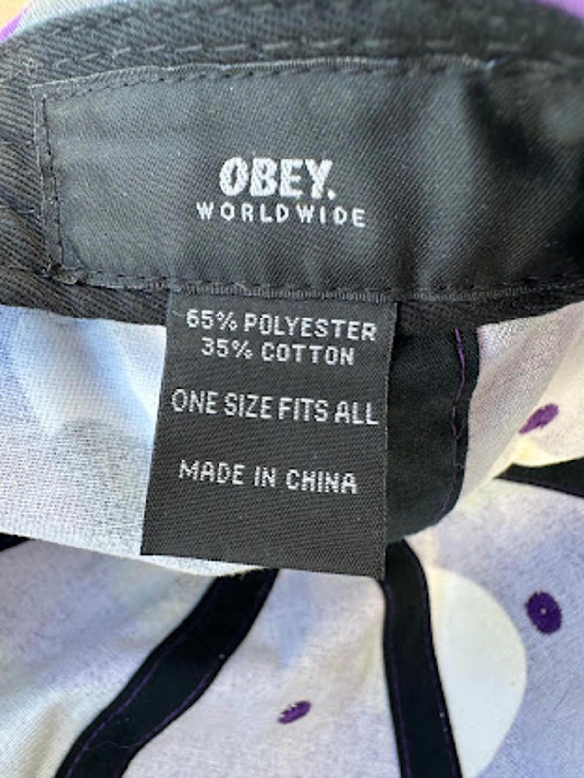 Other Obey Worldwide Camo Snapback Hat Purple Gray Size ONE SIZE - 4 Thumbnail