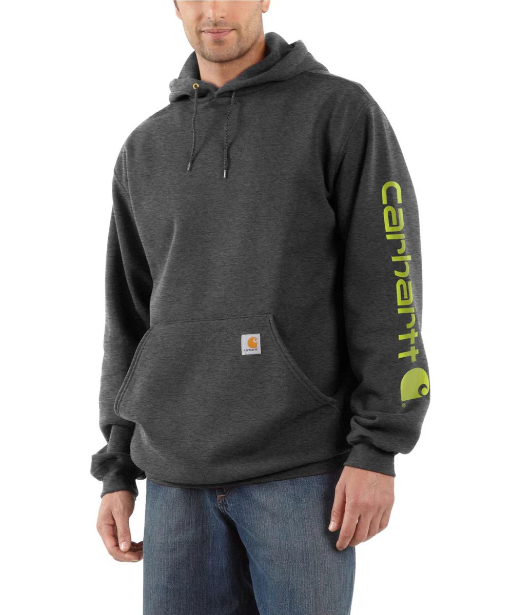 Carhartt VTG Carhartt Workwear Neon Graphic Pullover Hoodie Size US S / EU 44-46 / 1 - 9 Thumbnail