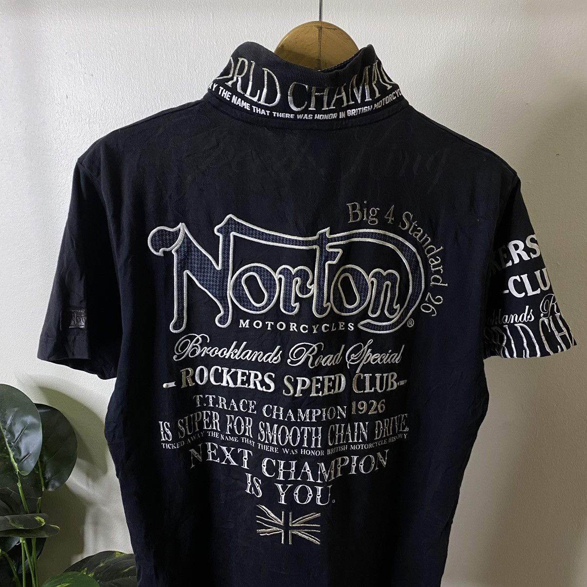 Norton Vintage Y2K Norton Motorcycle Choppers Bikers Rockabilly Tee Size US M / EU 48-50 / 2 - 2 Thumbnail