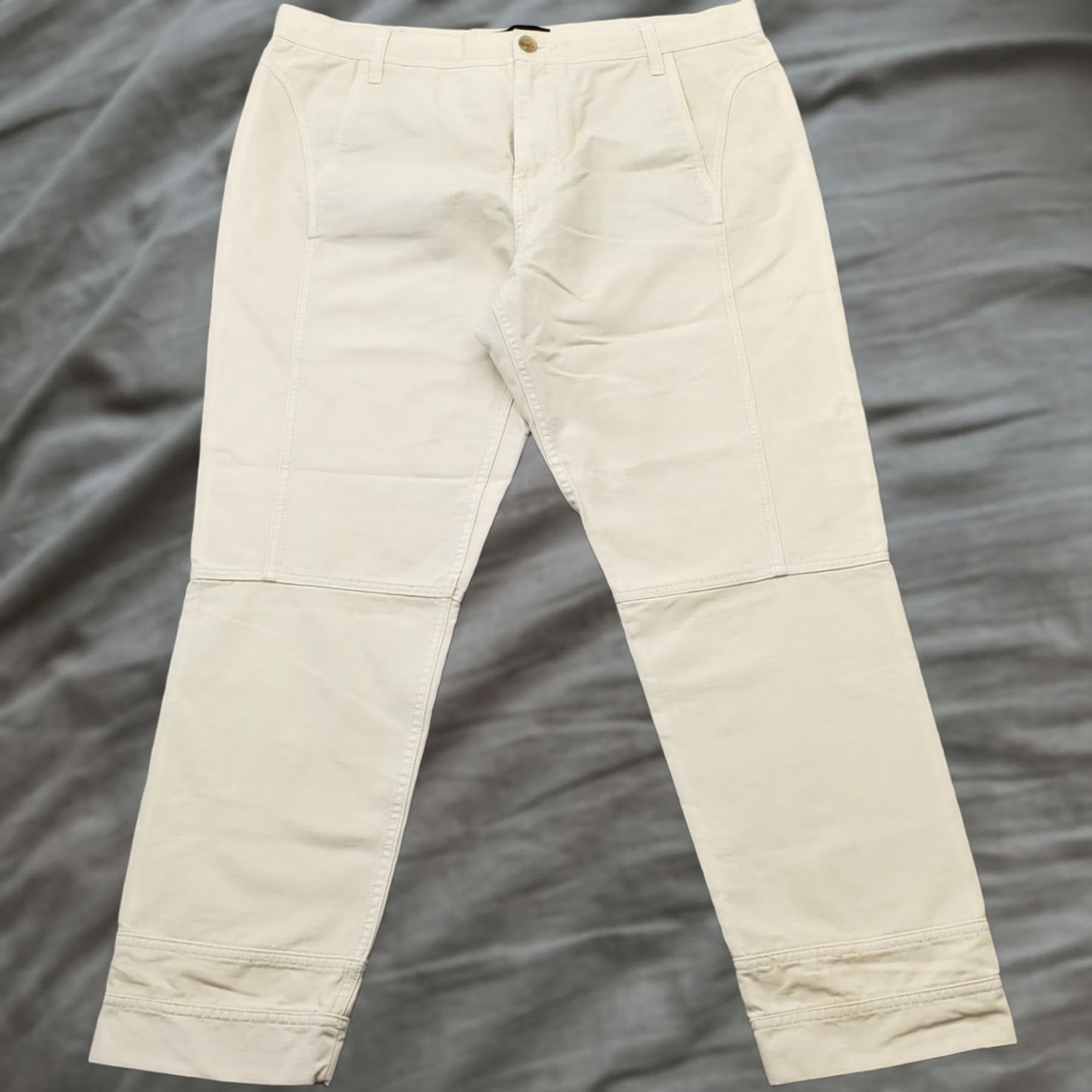 J.Crew J.CREW Cropped Pants Womens 10 Multicolor Cotton Light Wash Pockets Size 32" / US 10 / IT 46 - 1 Thumbnail