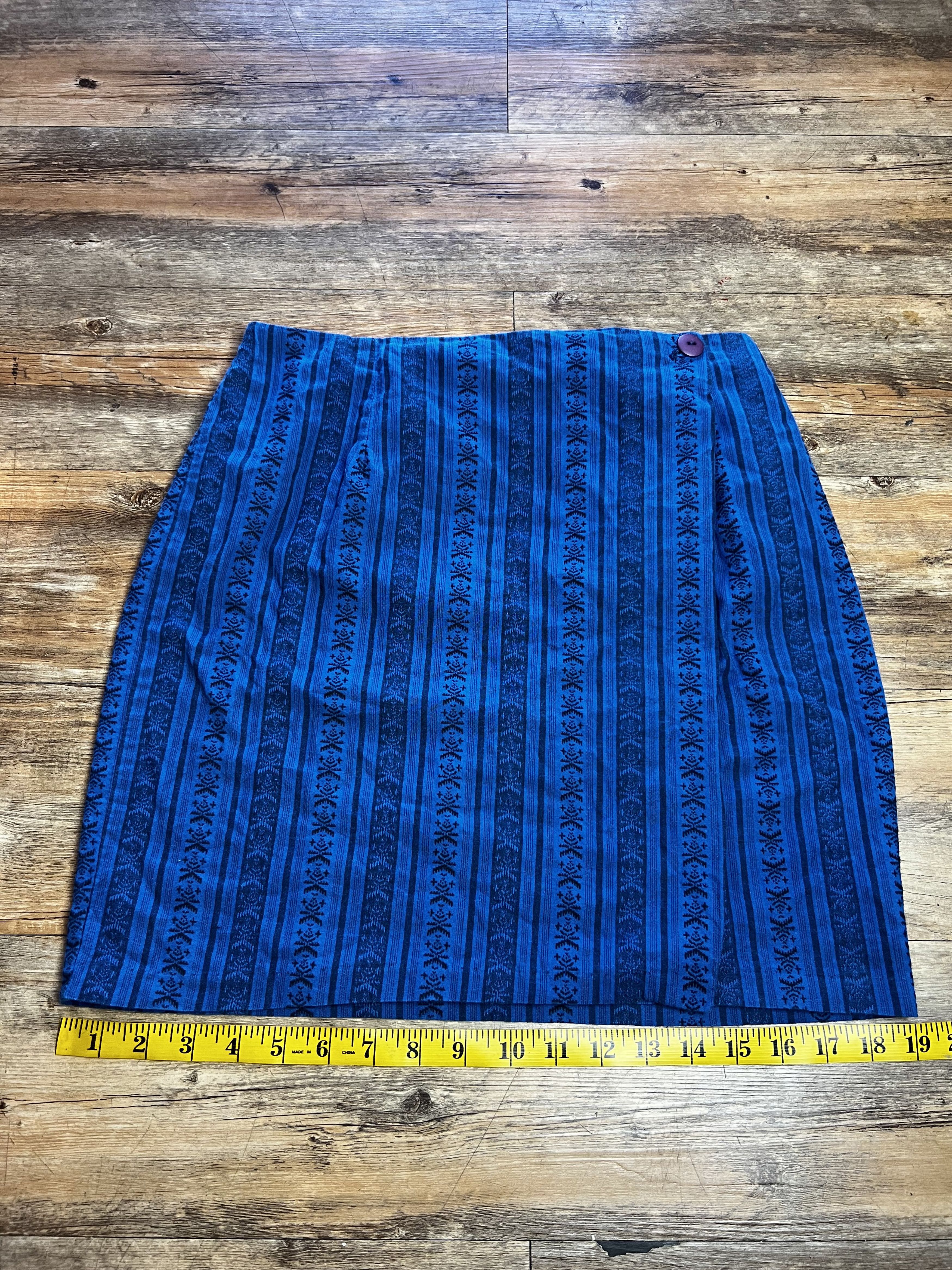 Vintage Vintage Blue Allison Tracy Skirt Size 28" / US 6 / IT 42 - 6 Thumbnail