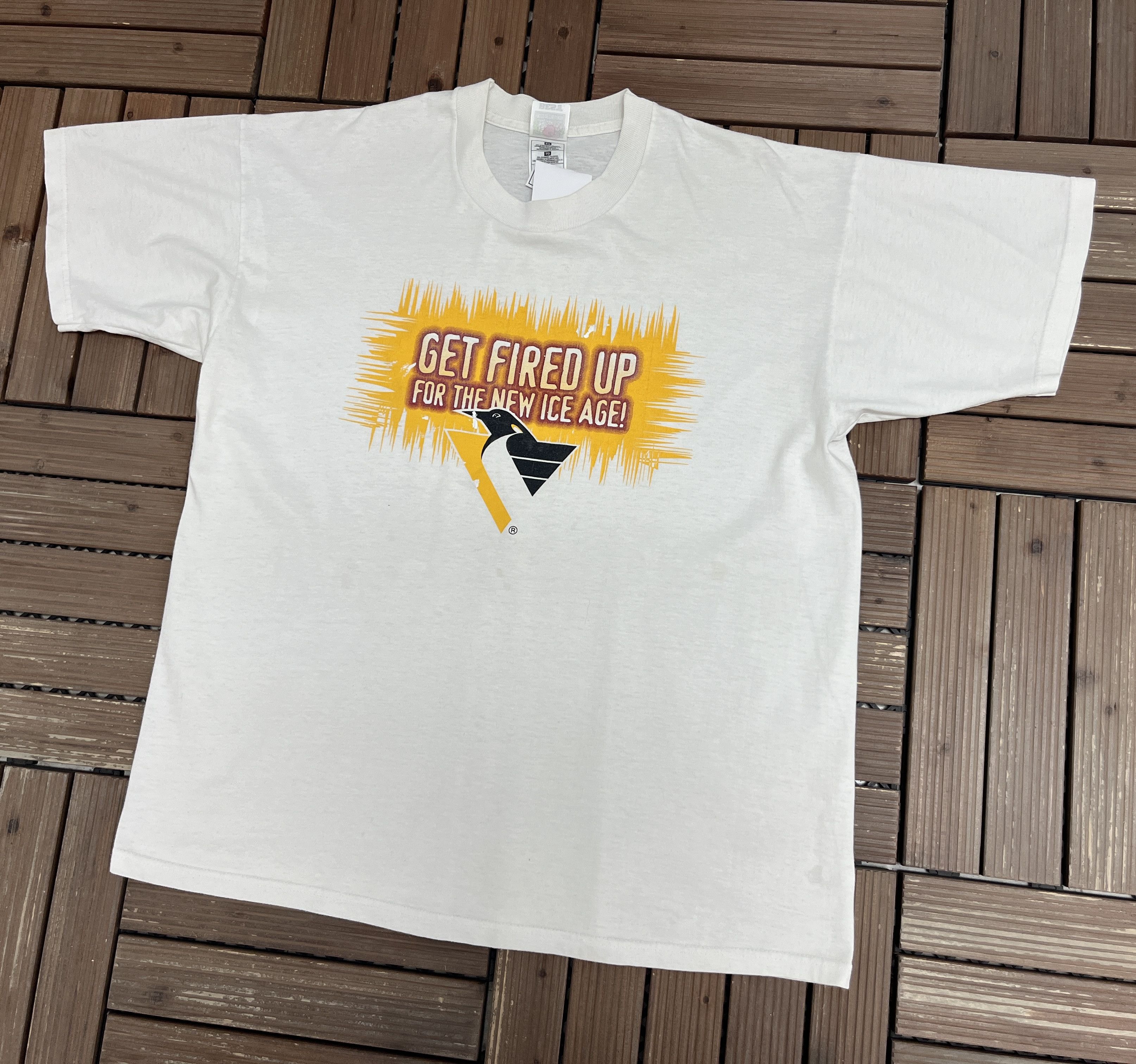 Vintage Pittsburgh Penguins The New Ice Age Vintage T-Shirt Tee Size US XL / EU 56 / 4 - 3 Thumbnail