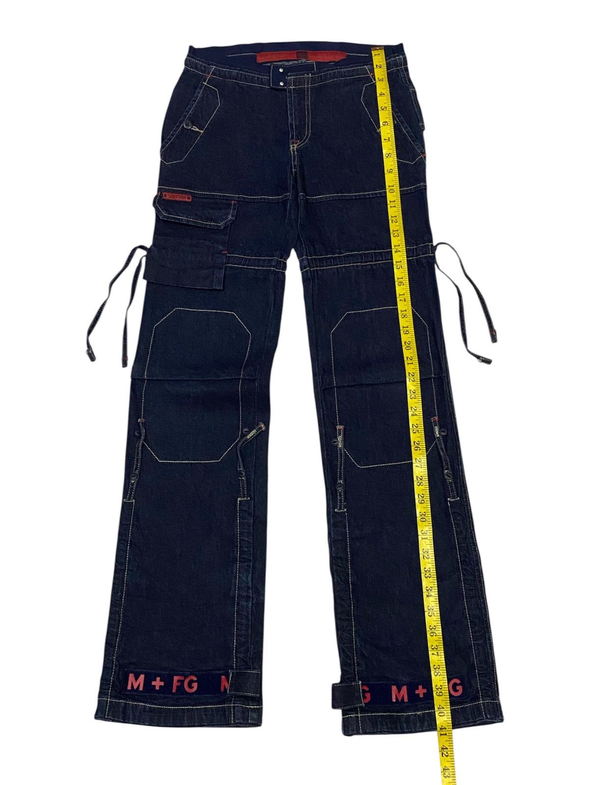 Marithe + Francois Girbaud Marithe Francois Girbaud Wide Leg Jeans Size 26" / US 2 / IT 38 - 14 Thumbnail