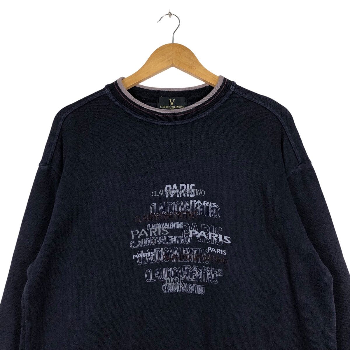 Vintage Claudia Valentino Paris Vintage Sweatshirt Medium Size Size US M / EU 48-50 / 2 - 2 Thumbnail