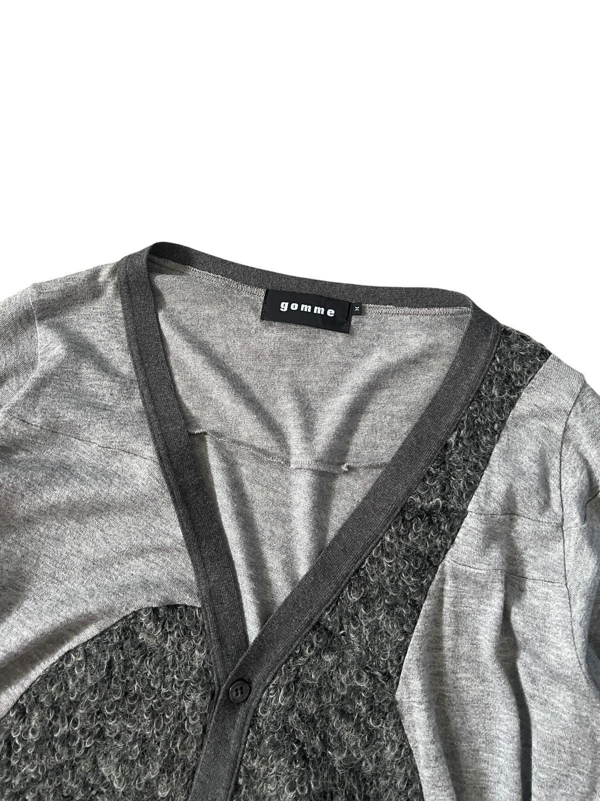 gomme Gomme Homme Mohair Blend Asymmetrical Cardigan Size US XL / EU 56 / 4 - 3 Thumbnail