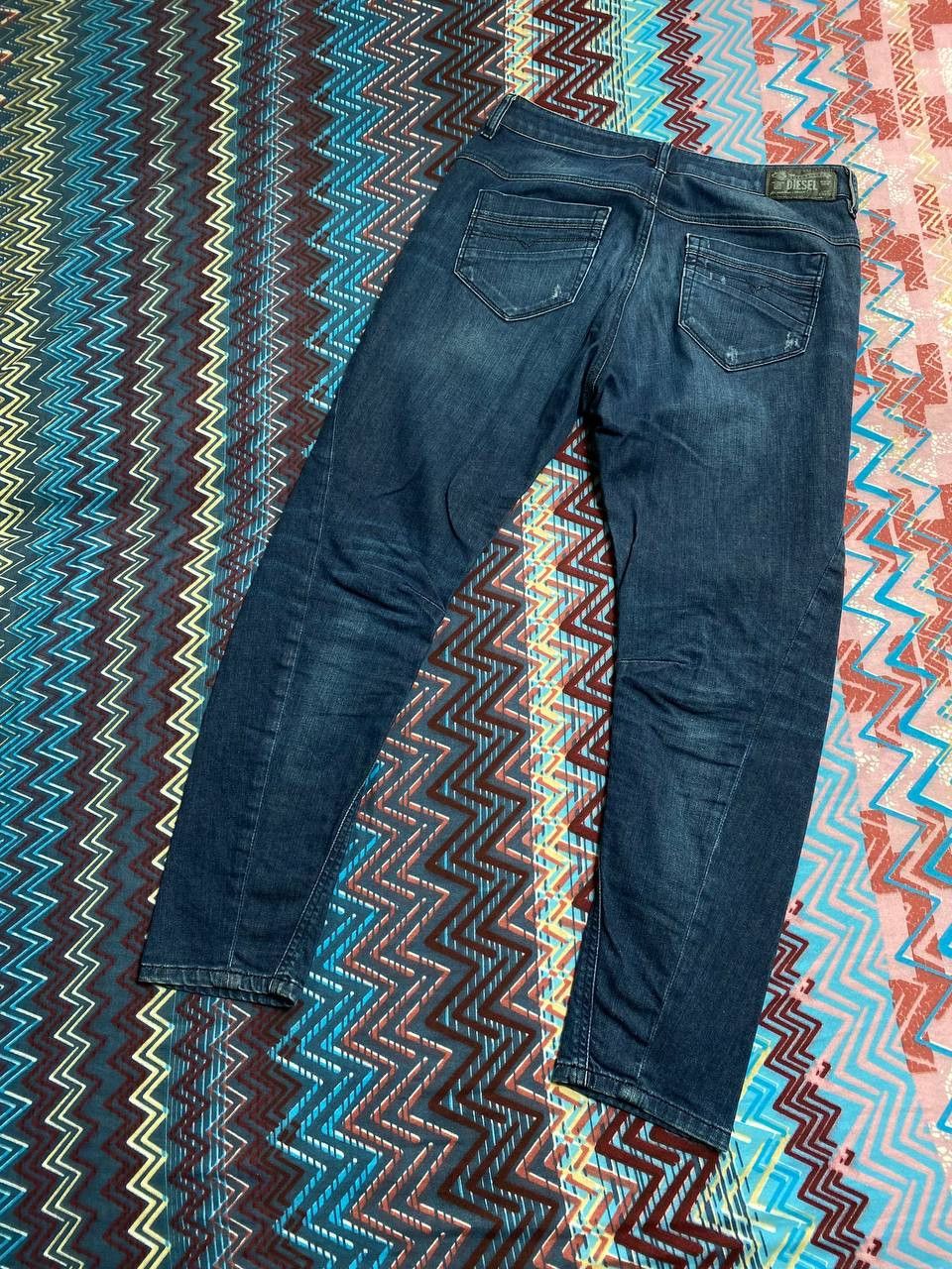 Diesel Vintage Diesel Button Jean Baggy Distressed Faded Denim Size US 27 - 6 Thumbnail