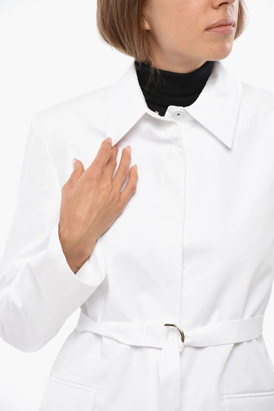 Valentino og1mm0426 Cotton Blazer in White Size S / US 4 / IT 40 - 3 Thumbnail