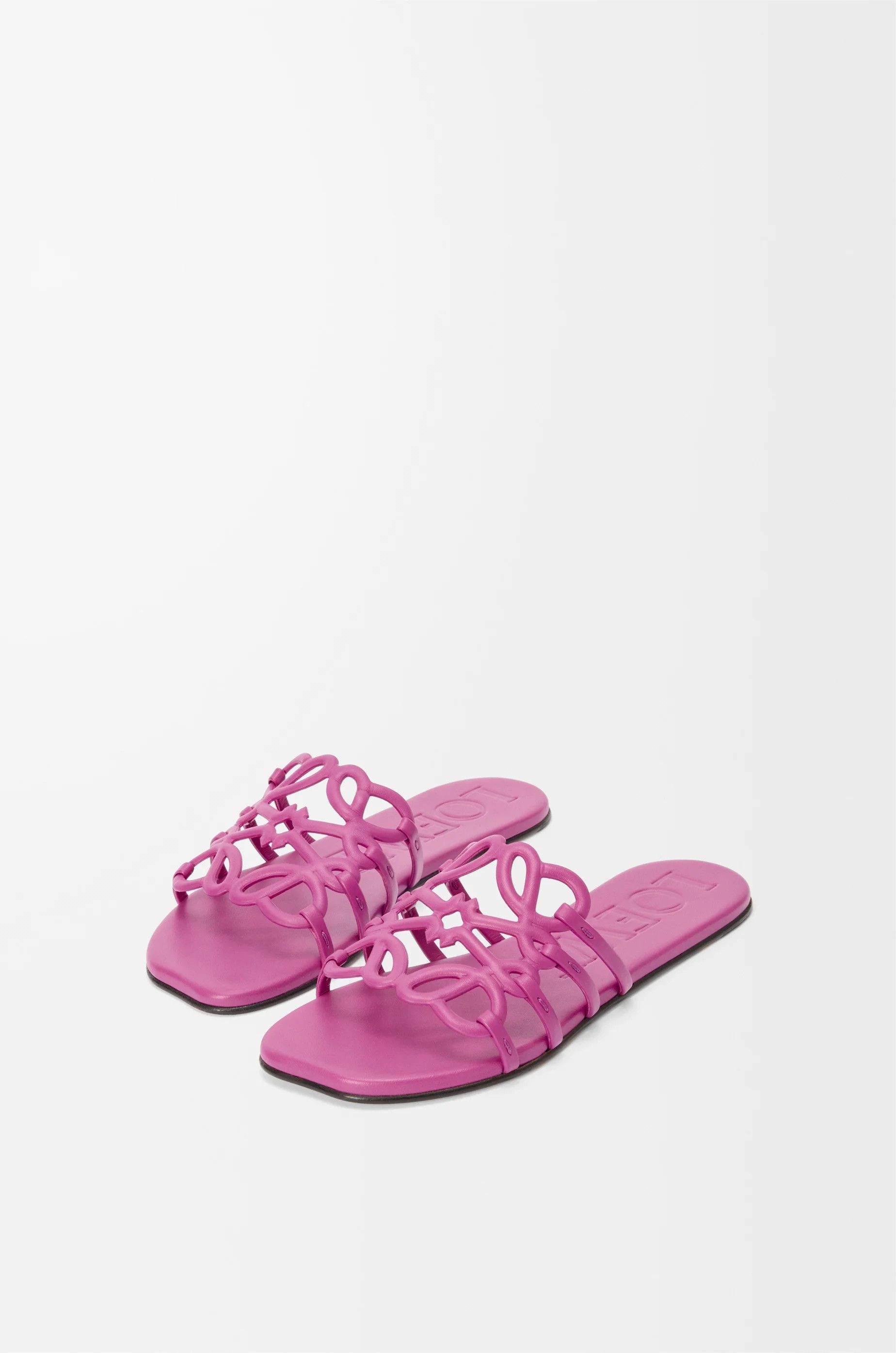 Loewe o1in1g0426 Petal Anagram Slides in Fuchsia Size US 9 / IT 39 - 3 Thumbnail
