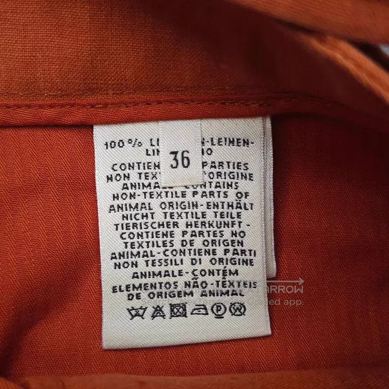 Hermes Hermes Brick Red Fixed Belt Linen Trousers Size 24" / US 00 / IT 34 - 6 Thumbnail