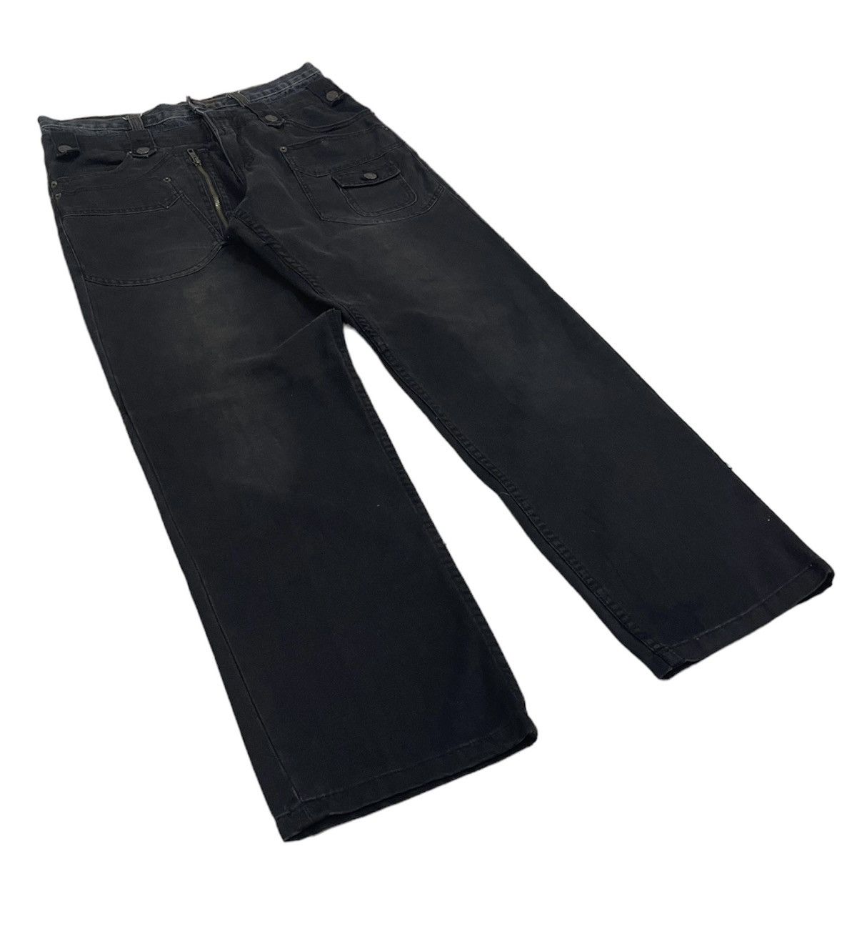 PPFM Brth Breath Japan Double Waist Bush Jeans Size US 32 / EU 48 - 4 Thumbnail