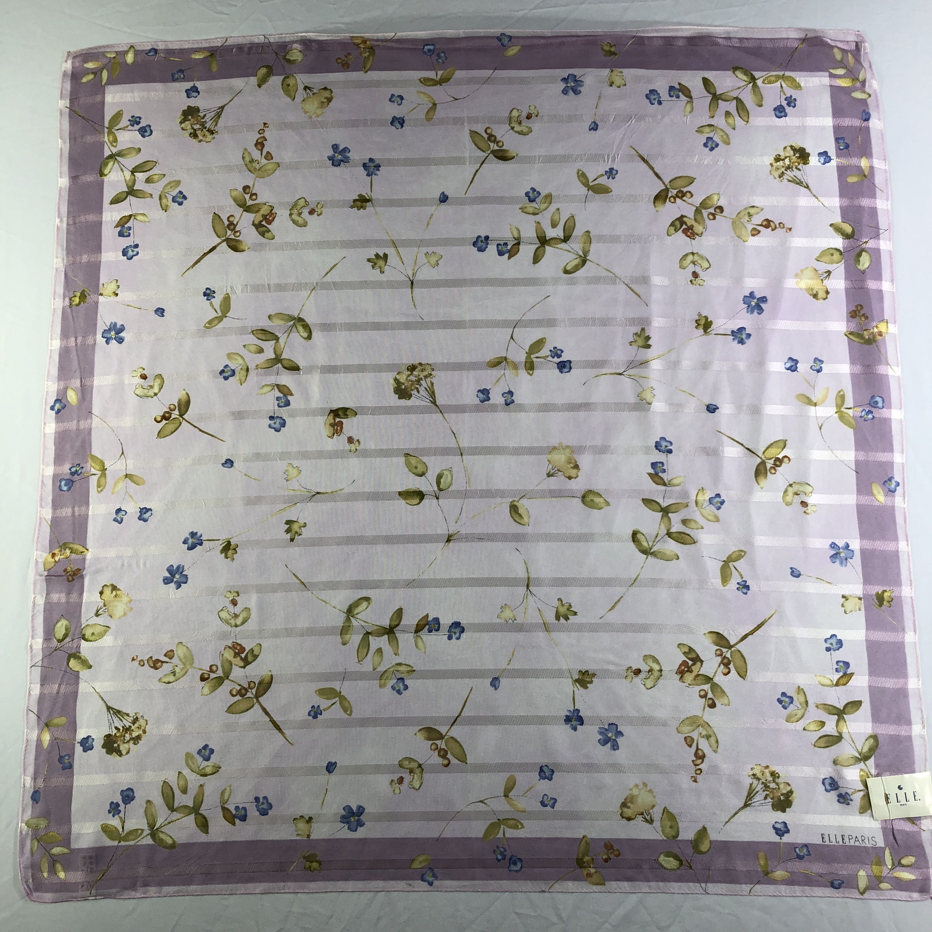 Vintage Vintage Elle Paris Silk Scarf Size ONE SIZE - 2 Thumbnail