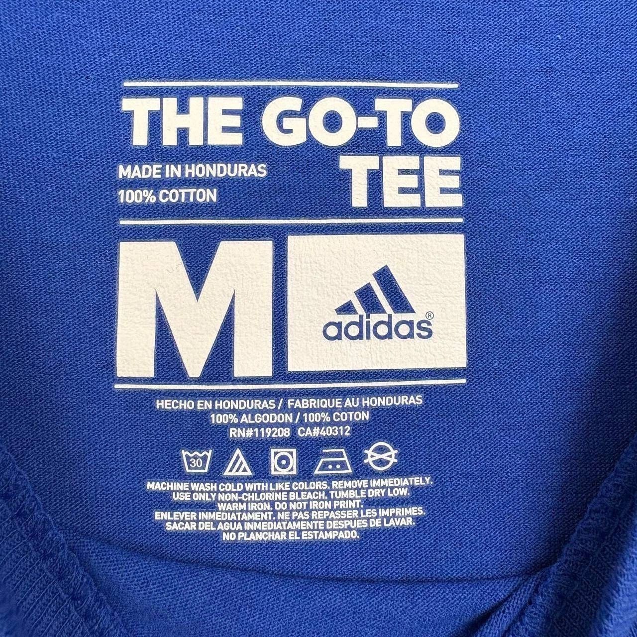 Adidas Kansas Jayhawks Shirt Men Short Sleeve Crew Neck Cotton L Size US L / EU 52-54 / 3 - 3 Thumbnail