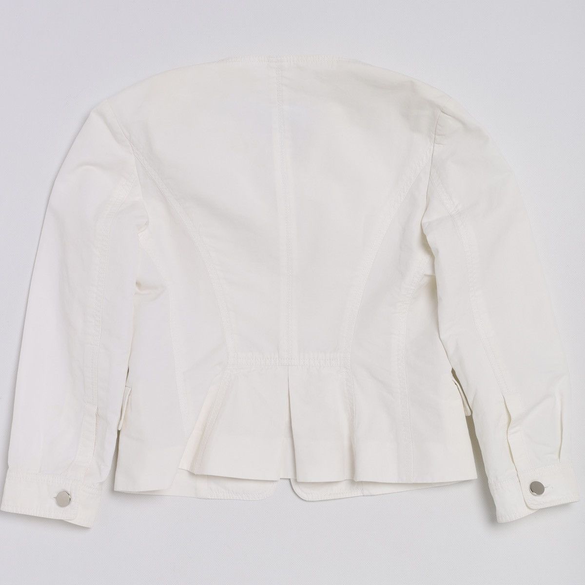 Celine Celine White Cotton Blazer Jacket size 40 Size M / US 6-8 / IT 42-44 - 16 Thumbnail