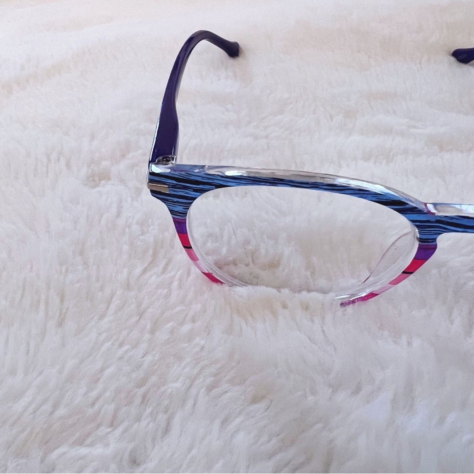 Other Zoe Blue Multi-Color Round Reader Glasses Size ONE SIZE - 6 Thumbnail