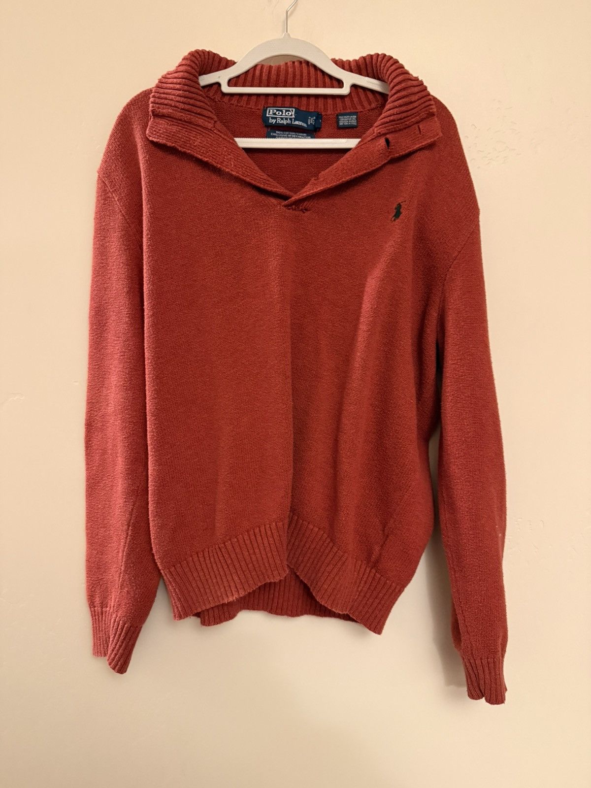 Polo Ralph Lauren Vintage Polo Ralph Lauren Sweater With Buttons Size US L / EU 52-54 / 3 - 1 Thumbnail