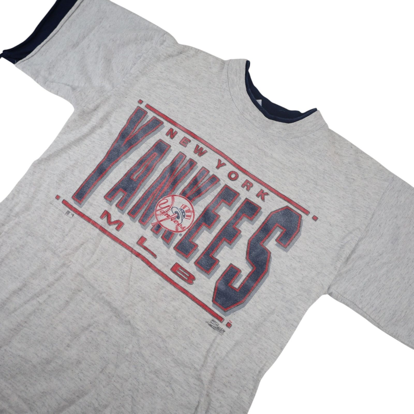 Salem Sportswear × Vintage VTG 90s Salem Sportswear New York Yankees Graphic T Shirt Size US M / EU 48-50 / 2 - 2 Thumbnail
