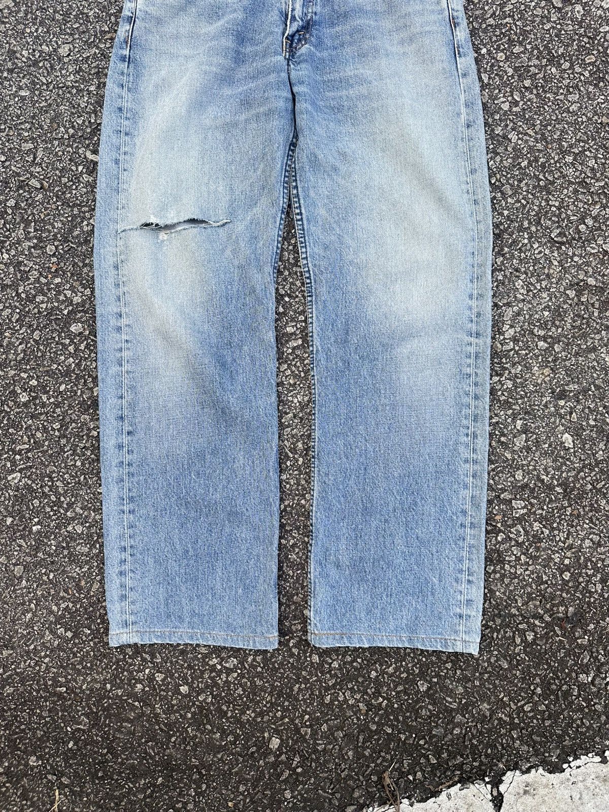 Levi's Vintage Clothing 👹Vintage Levi’s 503 Thrashed Straight Cut Jeans Size US 31 - 7 Thumbnail