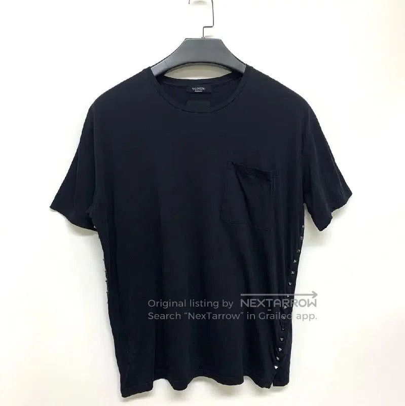 Valentino Valentino Black Cotton Men's T-Shirt Size XL . Size US XL / EU 56 / 4 - 1 Thumbnail