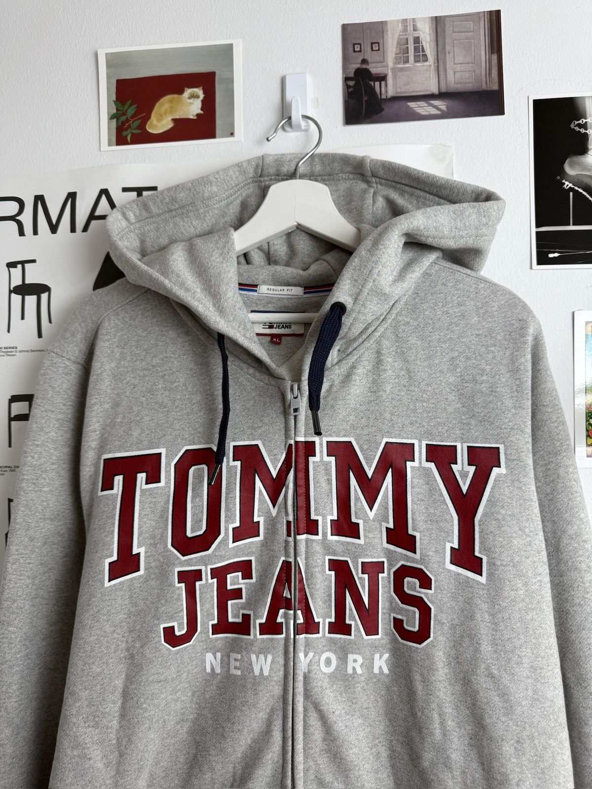 Designer × Tommy Jeans Tommy Jeans big logo baggy zip hoodie XL designer luxury y2k Size US XL / EU 56 / 4 - 3 Thumbnail