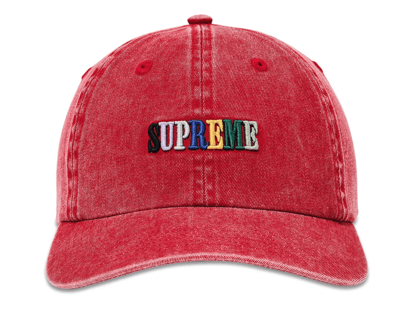 Supreme Supreme Pigment Dye 6-Panel Red Sz Adjustable Size ONE SIZE - 1 Thumbnail