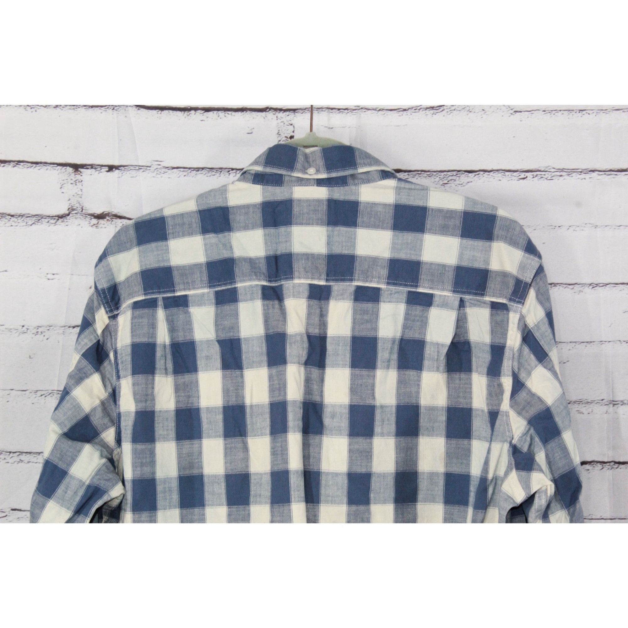 L.L. Bean LL Bean Men's Comfort Stretch Chambray Shirt Blue Plaid Size US L / EU 52-54 / 3 - 5 Thumbnail