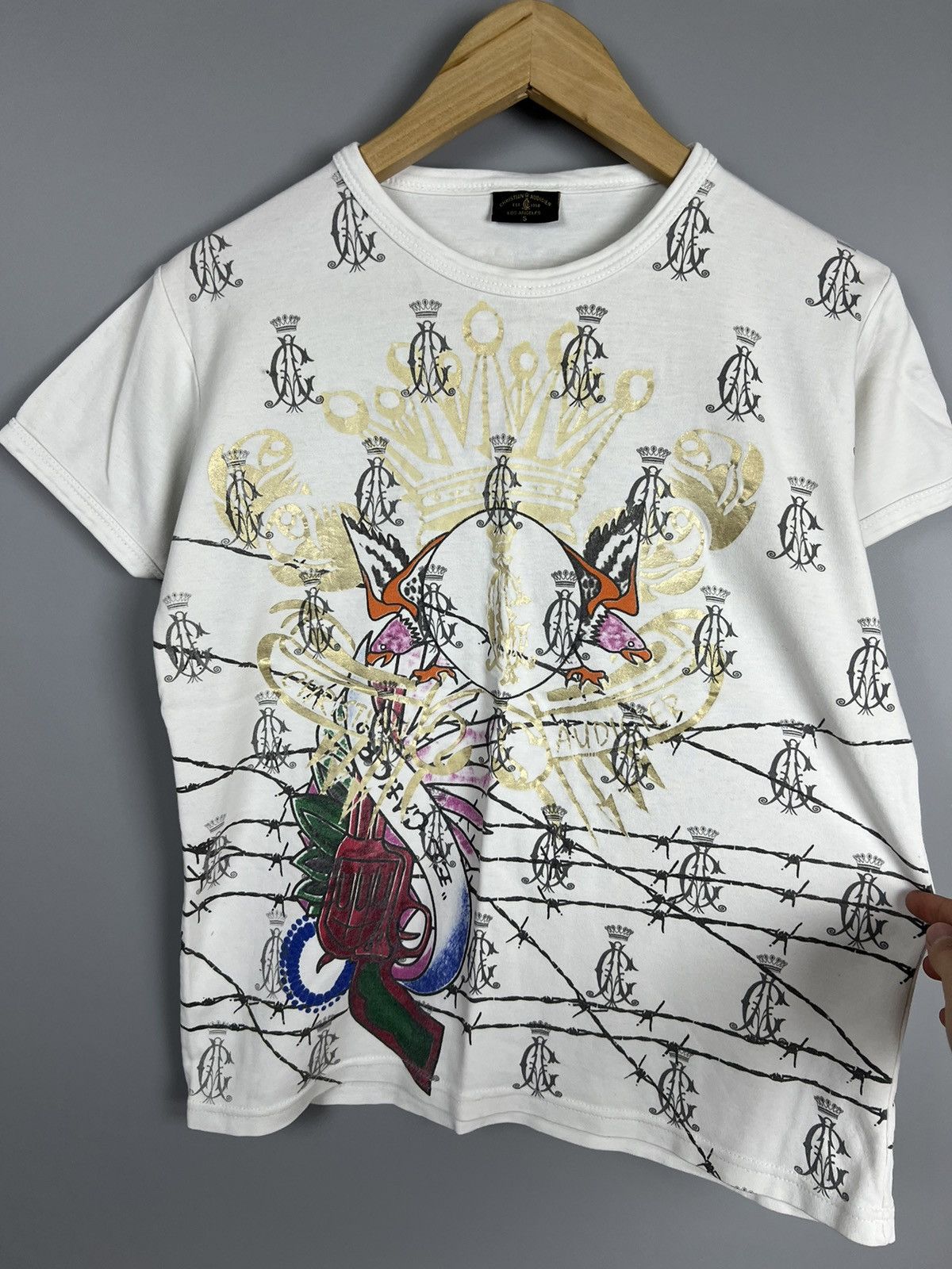 Christian Audigier (S) Y2K Ed Hardy by Christian Audigier Tee Size S / US 4 / IT 40 - 6 Thumbnail