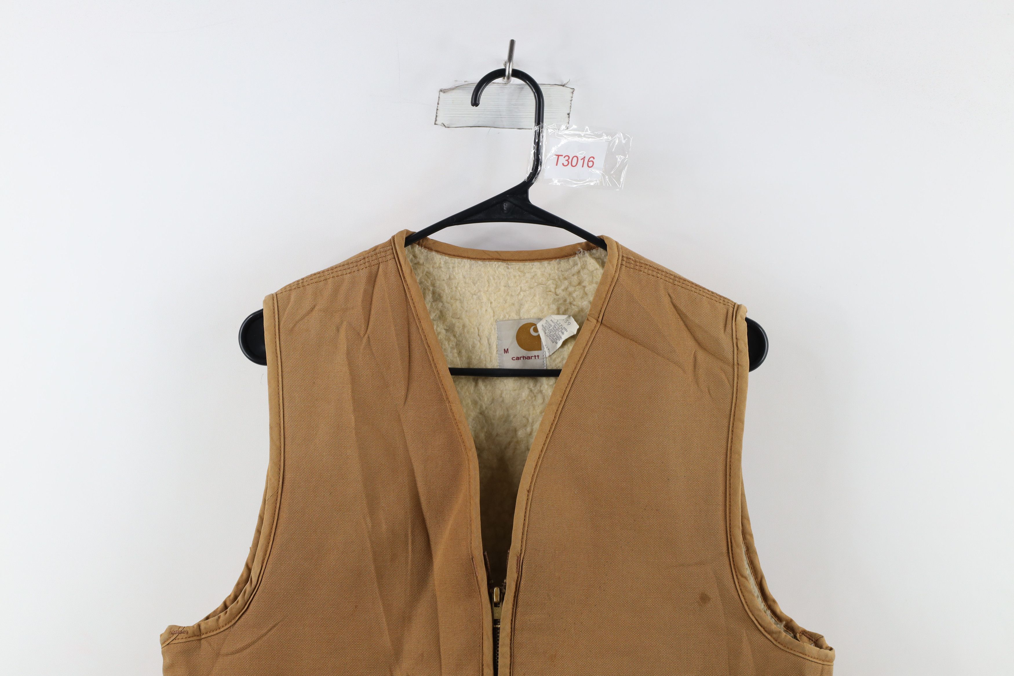 Carhartt × Vintage Vintage 80s Carhartt Fleece Lined Canvas Vest Jacket USA Size US M / EU 48-50 / 2 - 2 Thumbnail