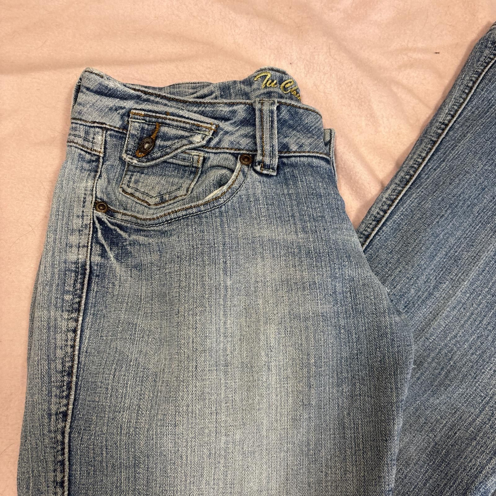 Other y2k distressed low rise flare jeans Size 30" / US 8 / IT 44 - 4 Thumbnail