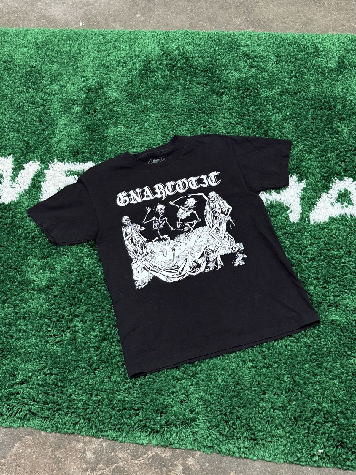 Gnarcotic Gnarcotic Black Skeleton Skull Gothic Logo Tee Black Medium Size US M / EU 48-50 / 2 - 1 Thumbnail