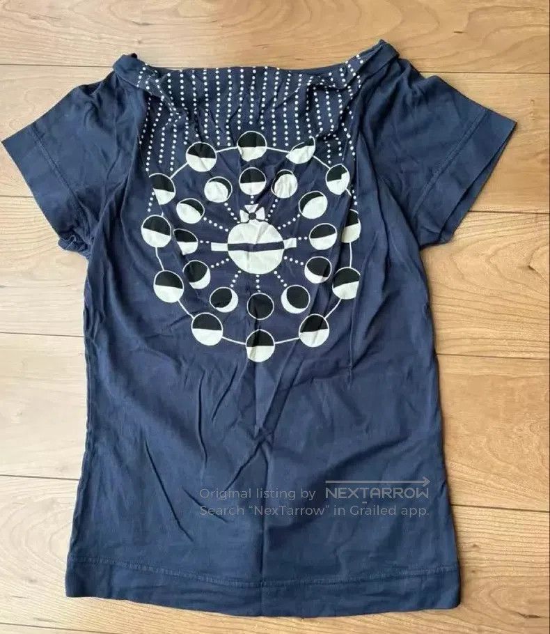 Vivienne Westwood Vivienne Westwood Dip-Dyed Bowling Cute Saturn Blue T-Shir Size M / US 6-8 / IT 42-44 - 2 Thumbnail