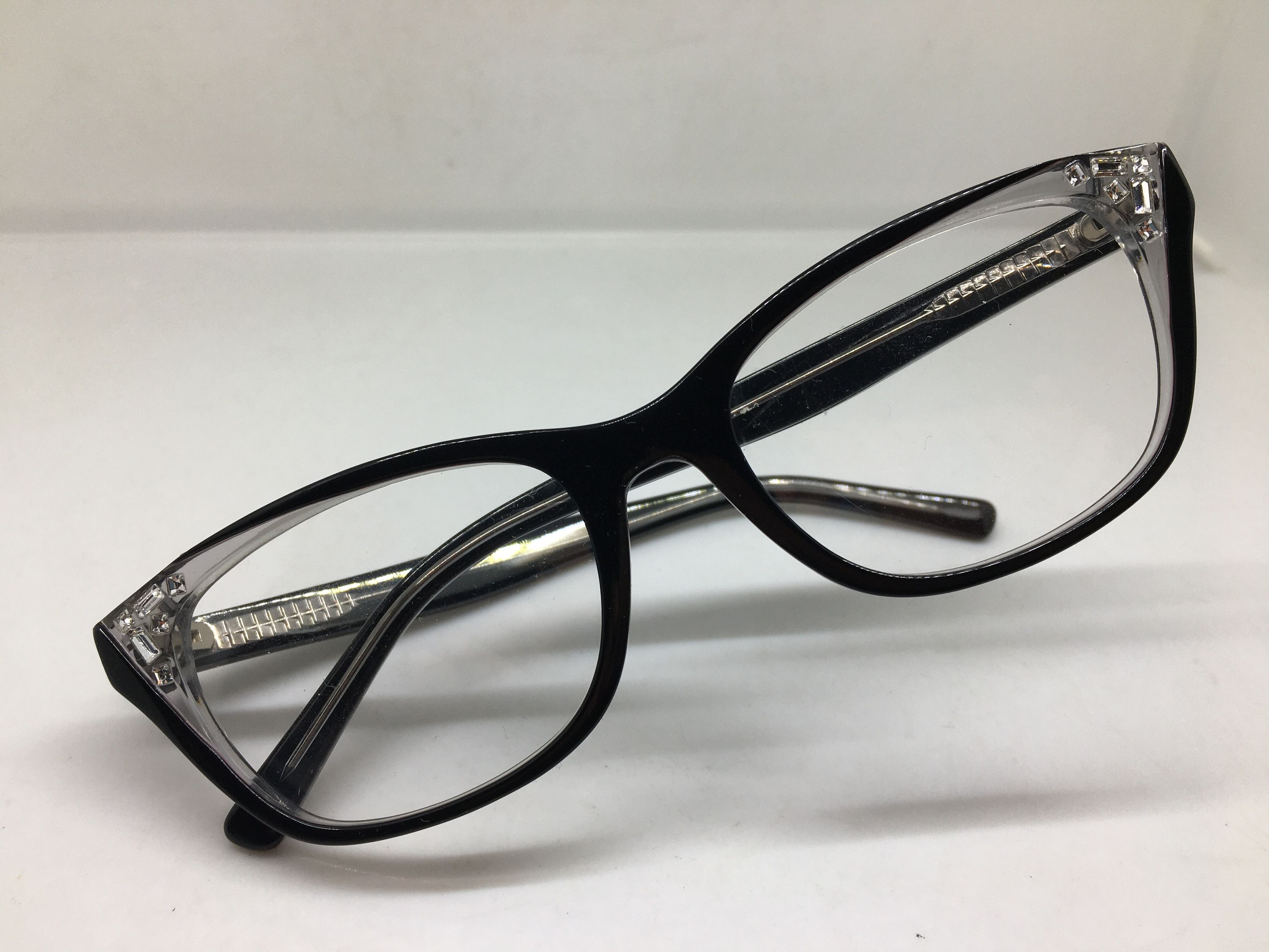 Betsey Johnson Betsey Johnson clear black Cat Eye Eyeglasses Size ONE SIZE - 5 Thumbnail