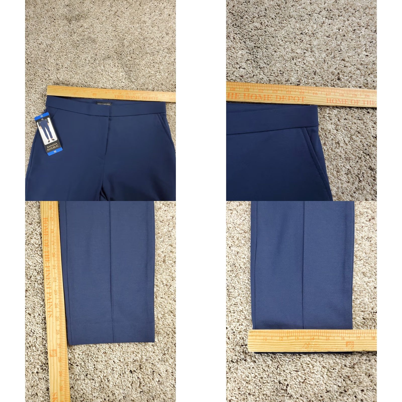 Banana Republic Banana Republic Skinny Everywhere Ponte Pants 10 Women Blue High Rise Ankle NWT Size 32" / US 10 / IT 46 - 8 Thumbnail