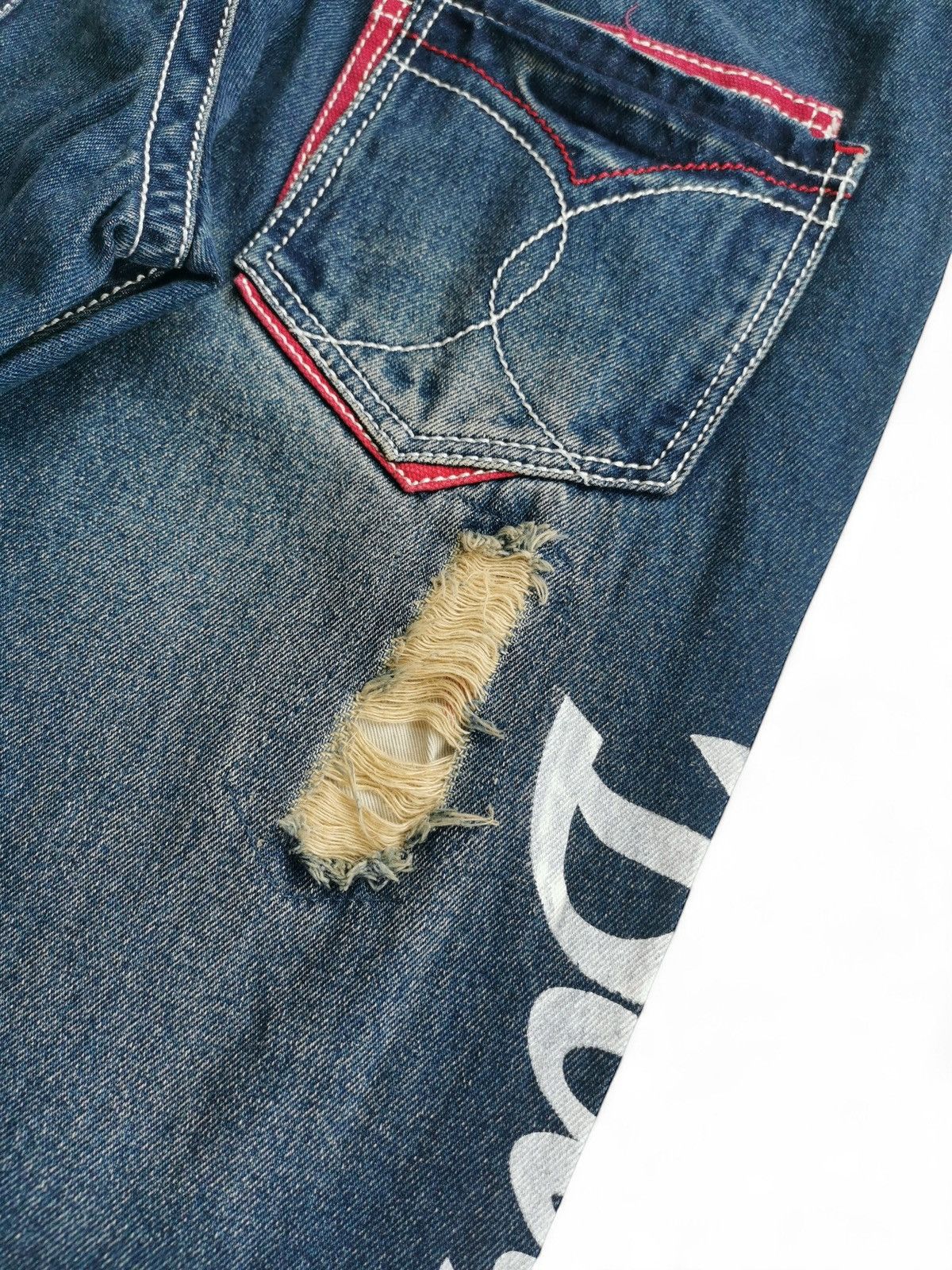 Body Glove 90s Body Glove California Surf Groove Denim Pants Size US 33 - 4 Thumbnail