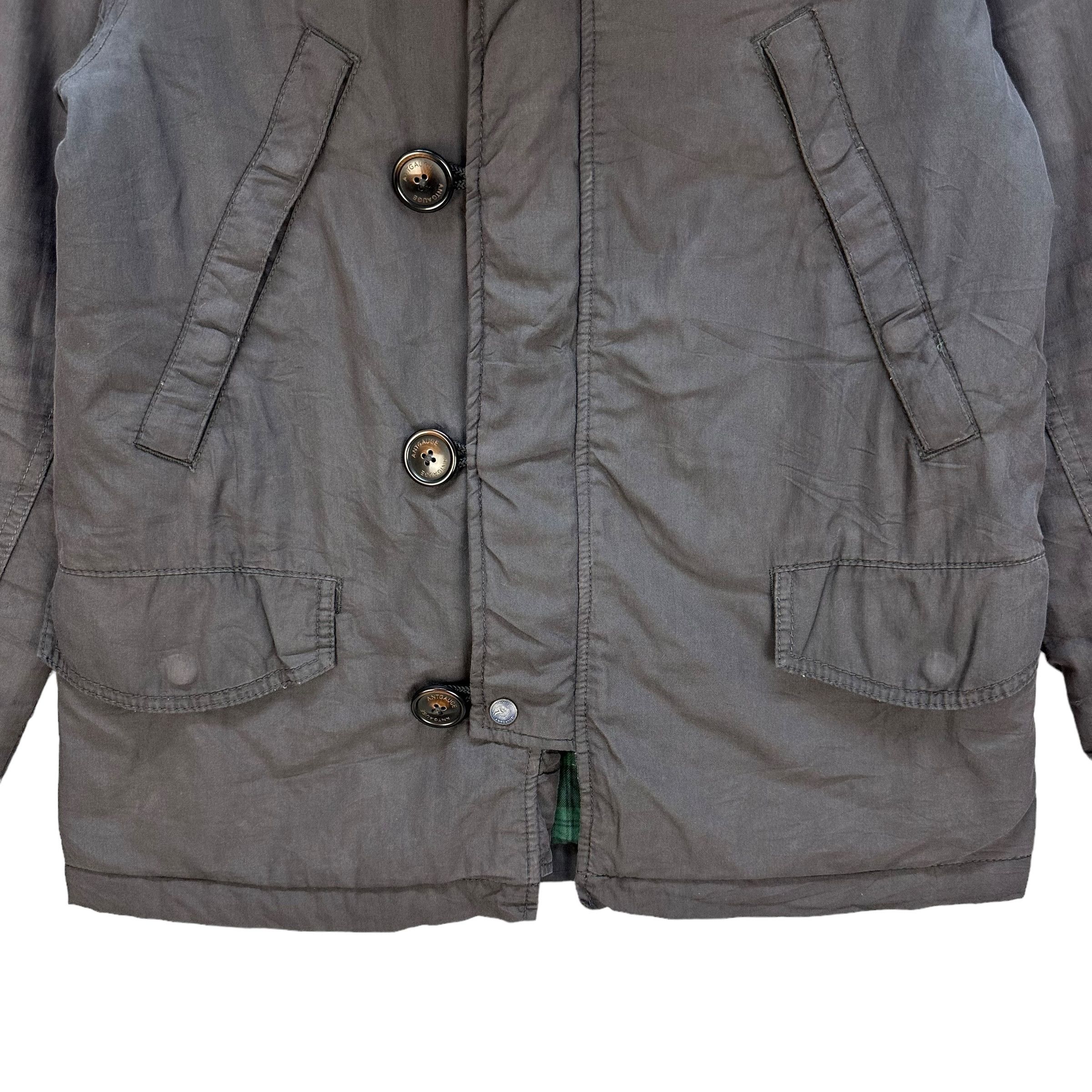 Japanese Brand ANTGAUGE Tartan Lined Fur Hooded Parka Jacket #A22-0516 Size US S / EU 44-46 / 1 - 3 Thumbnail