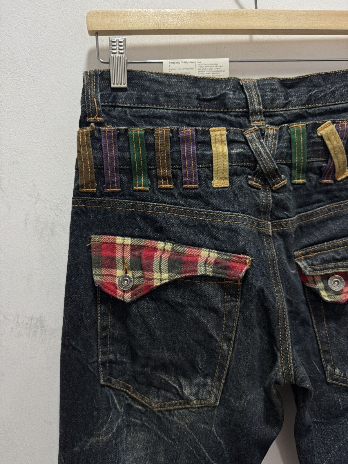 Japanese Brand JAPANESE DESIGN NYLAUS DOUBLE WAIST SEDITIONARIES STYLE JEAN Size US 30 / EU 46 - 10 Thumbnail