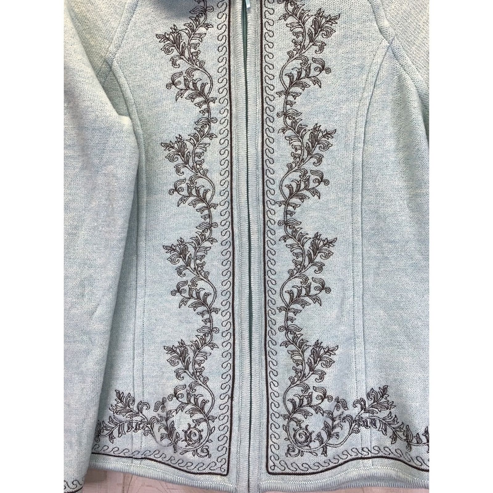 Pendleton VINTAGE Pendleton Blue Wool Full Zip Sweater Jacket Womens Medium-8437 Size M / US 6-8 / IT 42-44 - 5 Thumbnail