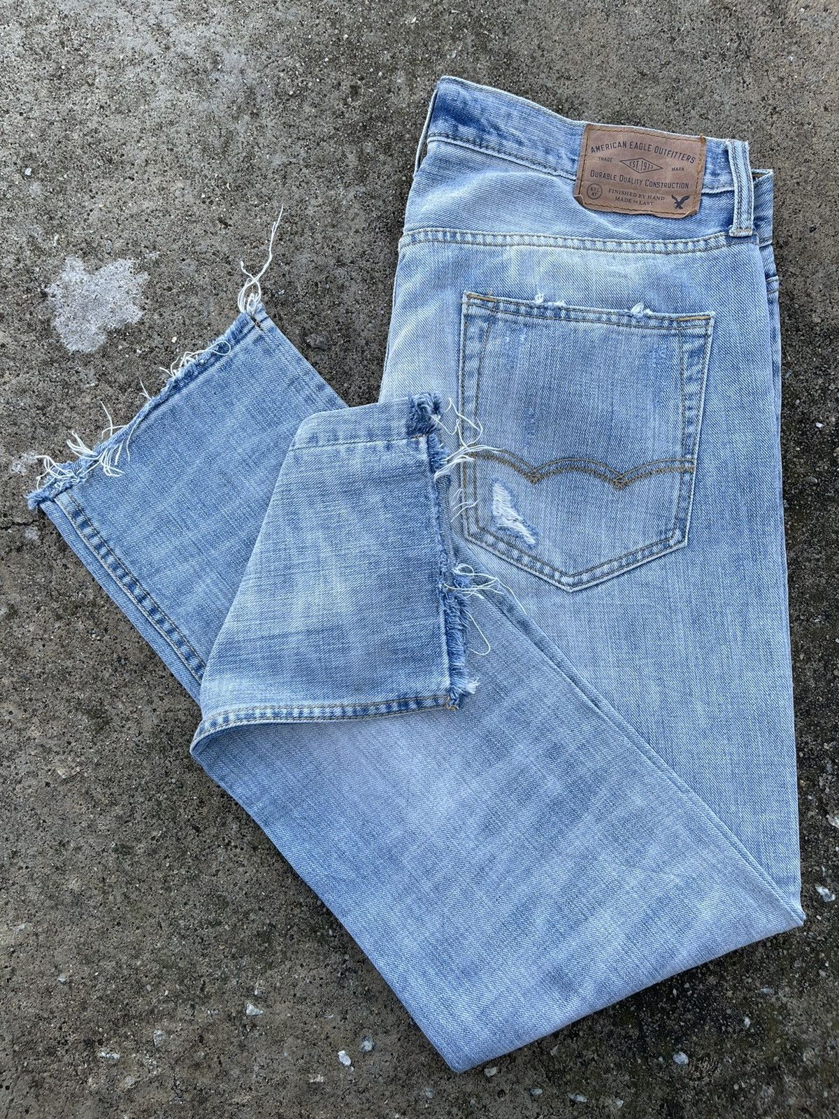 Japanese Brand 🔥 American Eagle Outfit Distressed Denim W34🔥 Size US 34 / EU 50 - 12 Thumbnail