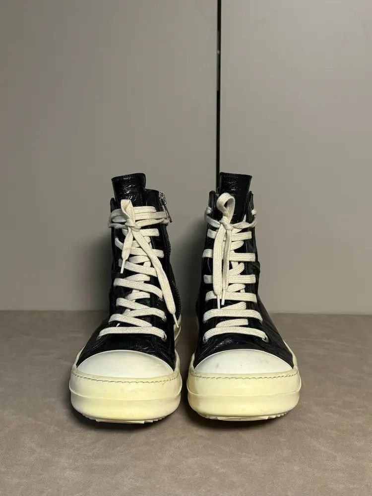 Rick Owens Sz 42.5 Rick owens Mainline Leather Hi-top-2507 Size US 9.5 / EU 42-43 - 8 Thumbnail