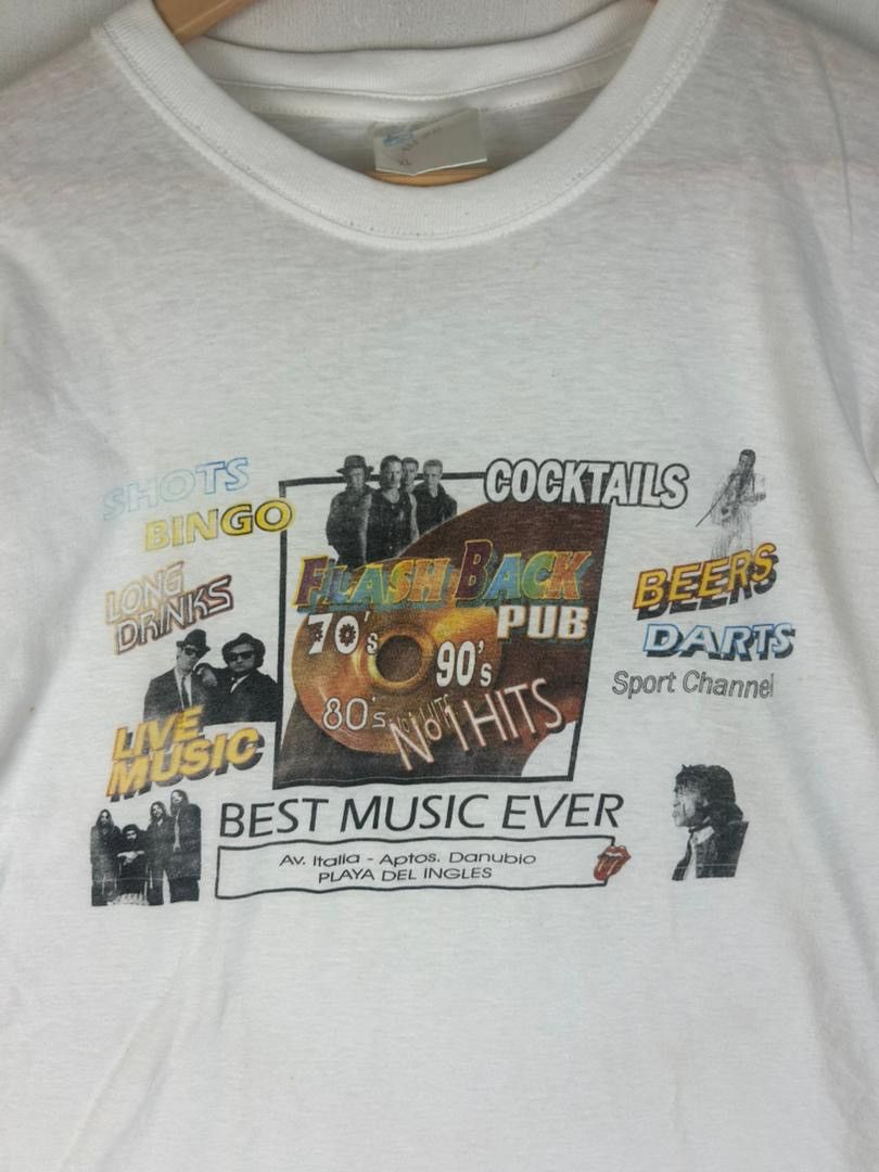 Vintage Vintage 90s Flashback Pub Music 70,80,90s Music Rock Band Size US L / EU 52-54 / 3 - 3 Thumbnail