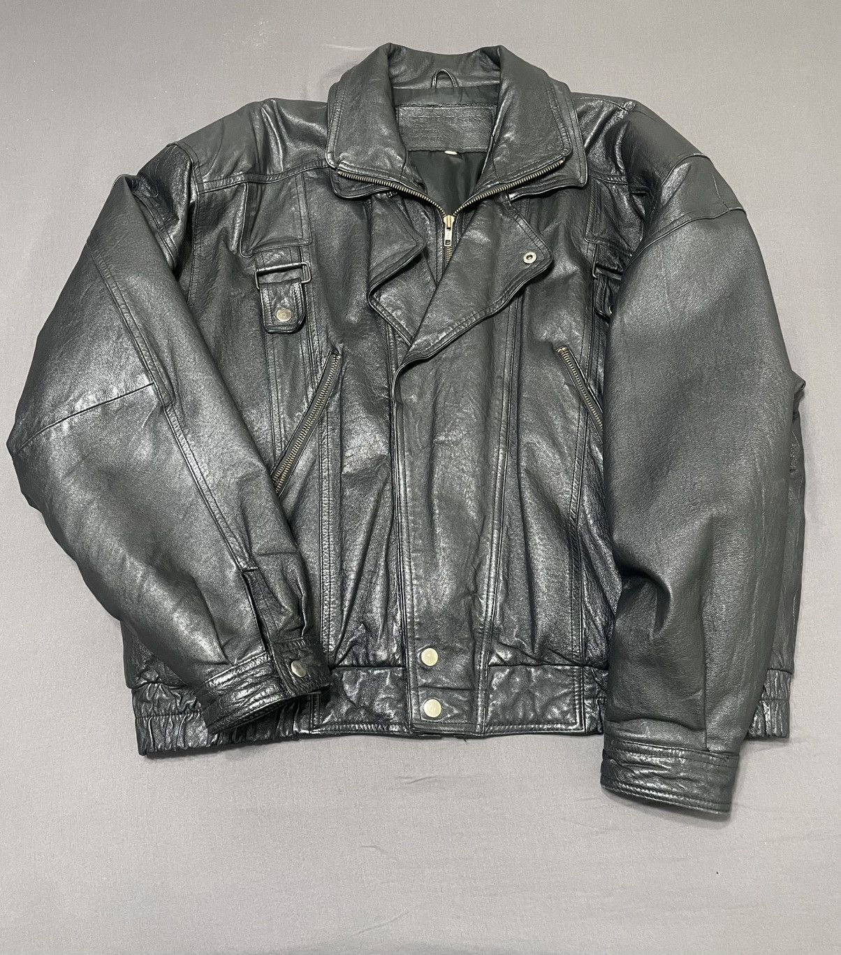 Other Baggy Vintage Leather Jacket Size US XL / EU 56 / 4 - 1 Thumbnail