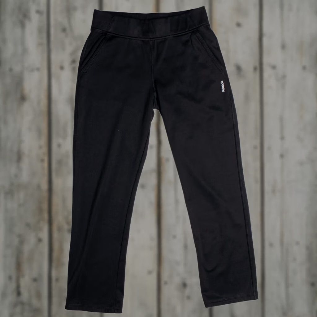 Reebok VINTAGE Reebok Track Pants XL Black Athletic Running Joggers Jeans? Size US 36 / EU 52 - 1 Thumbnail
