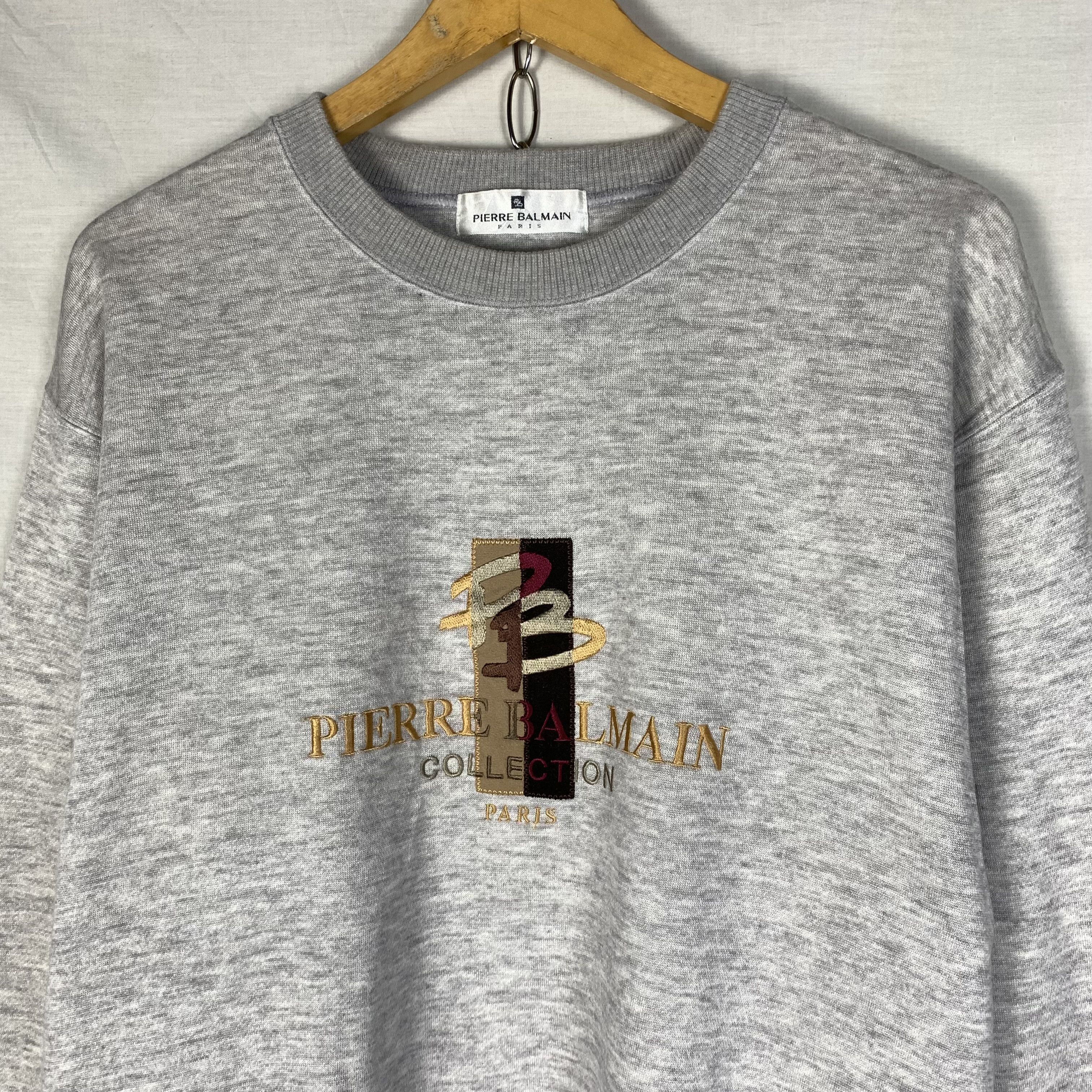 Pierre Balmain Vintage Pierre Balmain Paris Sweatshirt Crewneck Size US M / EU 48-50 / 2 - 2 Thumbnail
