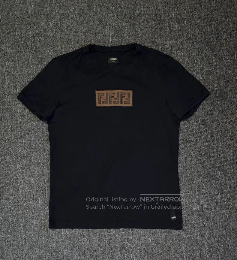 Fendi Fendi FF Embroidered Short Sleeve T. Size US S / EU 44-46 / 1 - 1 Thumbnail