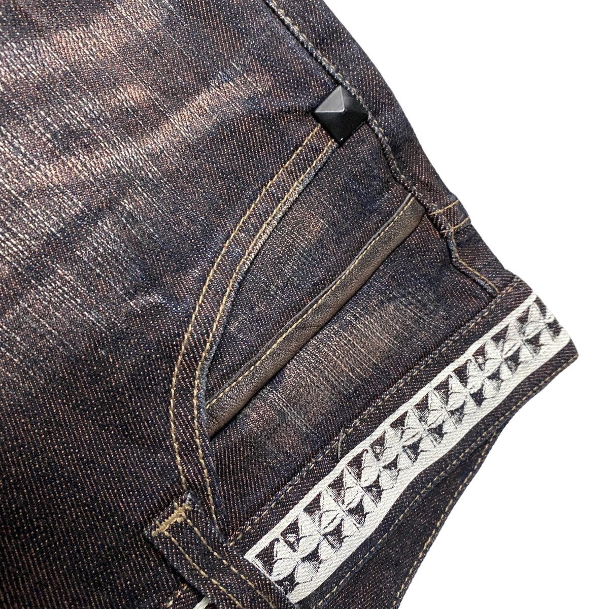 If Six Was Nine × Le Grande Bleu (L.G.B.) × PPFM RARE PPFM Star Flared Mudwash Jeans Size US 32 / EU 48 - 9 Thumbnail