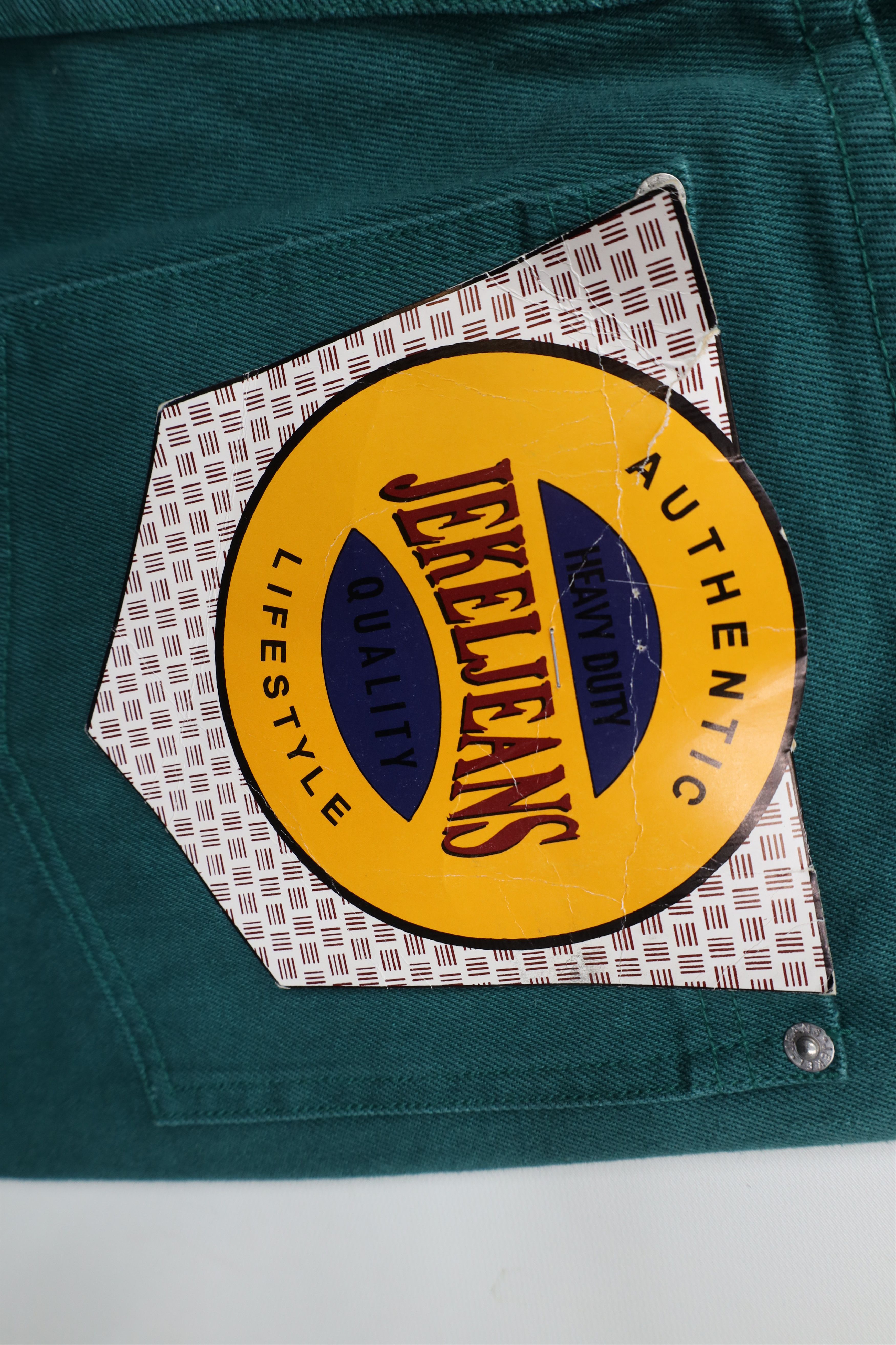 Vintage Deadstock Vintage 90s Streetwear Fit Skateboard Jeans Green Size US 32 / EU 48 - 15 Thumbnail